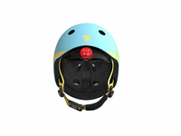 SCOOTANDRIDE Dziecięcy Kask XXS-S 1-5 lat światło LED magnetyczne zapięcie Blueberry