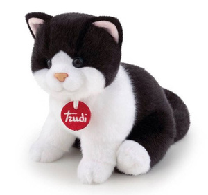 Pluszowy kotek czarno biały Maskotka dla dzieci Trudi