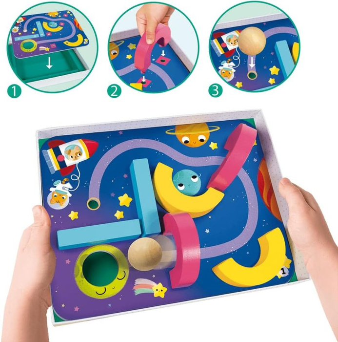 Drewniana gra edukacyjna dla dzieci Zabawna piłka Goula