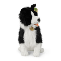 Pluszak dla dzieci piesek Border Collie siedzący 40 cm Rappa maskotki