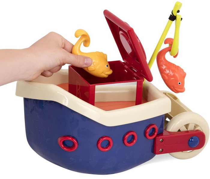 Komplet zabawek do kąpieli statek z akcesoriami Fish & Splish B.Toys