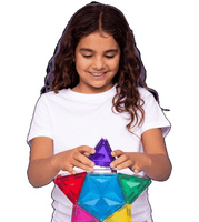 Klocki magnetyczne dla dzieci z podświetleniem Light Star Pack 28 el Connetix