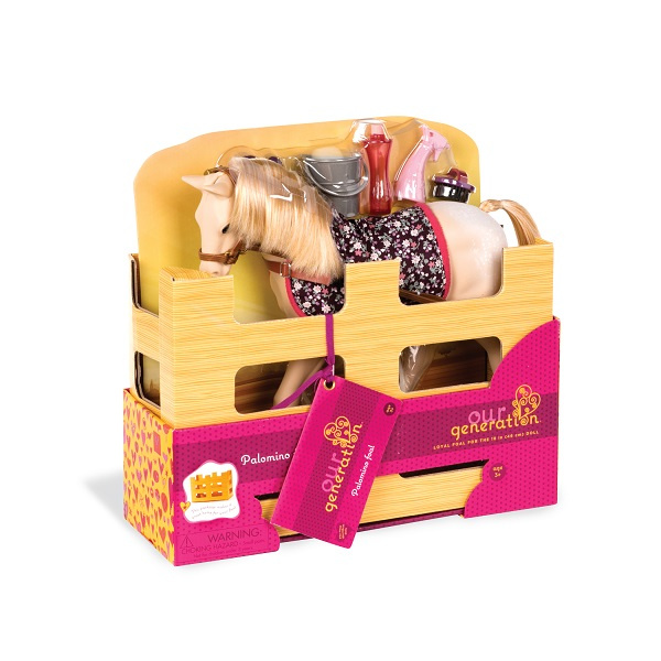 Koń dla lalek Źrebak Palomino Foal i akcesoria Our Generation