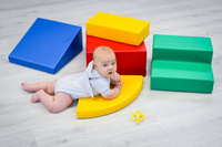 Duże klocki piankowe do wspinaczki i aktywnej zabawy dla dzieci zestaw wielokolorowy Corner Climber IGLU