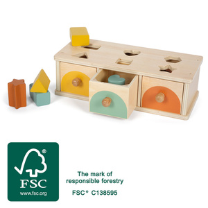 Edukacyjny sorter dla dzieci z szufladkami Montessori Small Foot