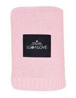 Duży koc bambusowy Candy pink różowy Lullalove