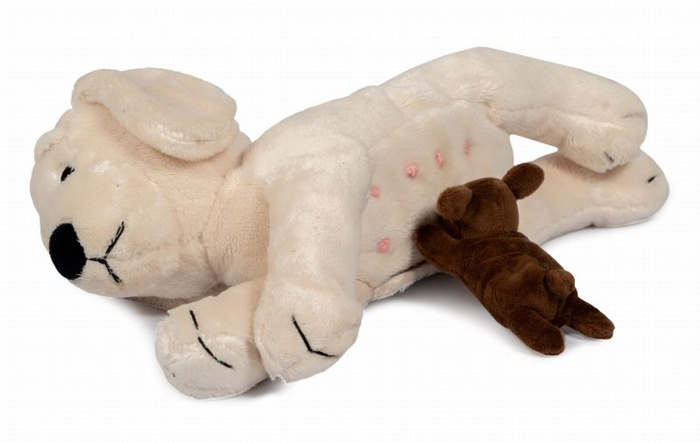 Pluszowy piesek mama z 2 szczeniakami Astrup