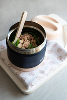 Pojemnik obiadowy Termos ze stali nierdzewnej z hermetycznym zamknięciem 500 ml light pink/night blue Beaba