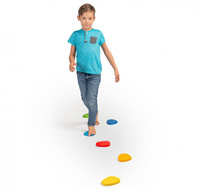 Ścieżka równoważna sensoryczna drewniane kolorowe kamienie Erzi