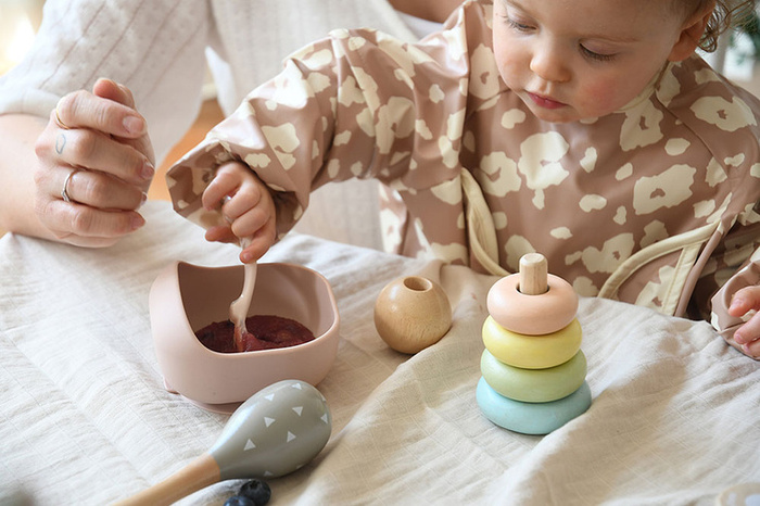 Beaba Silikonowa miseczka z przyssawką pink