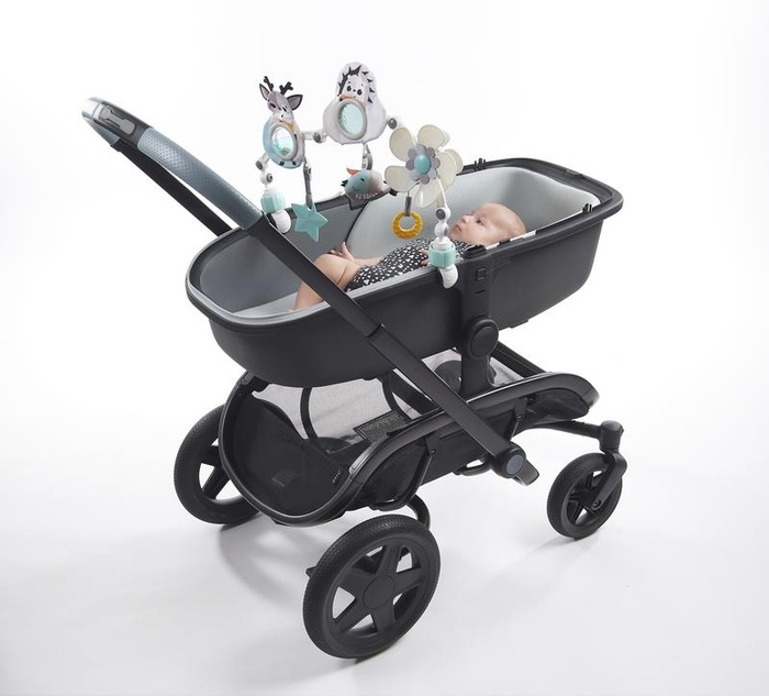 Tiny Love Pałąk z sensorycznymi zabawkami dla niemowląt Magiczna Kraina do wózka, leżaczka i fotelika