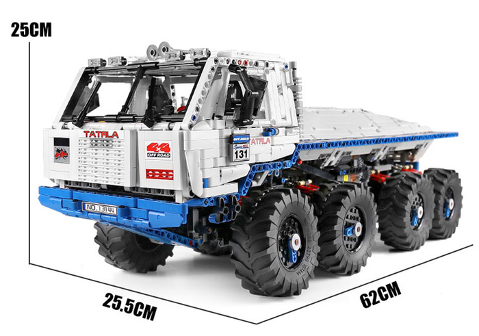MOULD KING Tatra T813 zdalnie sterowana Ciężarówka RC 8x8 3647 elementów