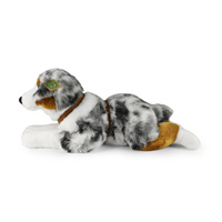 Pluszowy Owczarek Australijski Rappa 61cm ekologiczny Piesek z szelkami dla dzieci