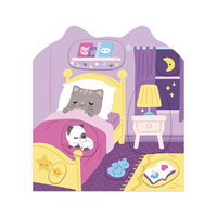 Książeczka do wyklejania z naklejkami Dom Janod