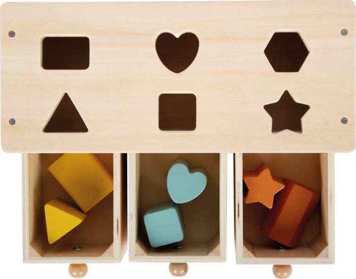 Edukacyjny sorter dla dzieci z szufladkami Montessori Small Foot