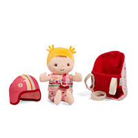 Lilliputiens Lalka z akcesoriami w foteliku rowerowym Lena do zabawy dla dzieci