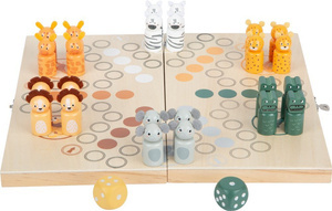 Drewniana gra Chińczyk dla 6 osób Safari Small Foot