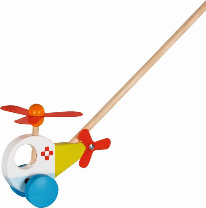 Zabawka do pchania helikopter z obrotowym śmigłem Goki