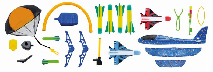 Latająca Nauka Zabawkowe rakiety odrzutowce szybowce spadochrony Buki