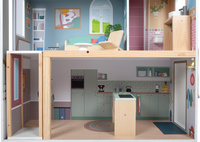 Nowoczesna willa drewniany domek dla lalek Small Foot