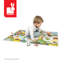 Mata dla dzieci do zabawy z drogą Wieś Cross Roads Janod