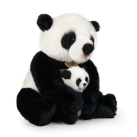 Pluszak dla dzieci Panda z młodym 27 cm Rappa