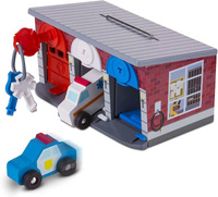 Pojazdy ratunkowe w zamykanym garażu Melissa & Doug