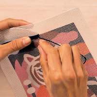 Djeco Zestaw artystyczny z akcesoriami dla dorosłych Haft gobelinowy Tygrys Atelier Grands Augustins