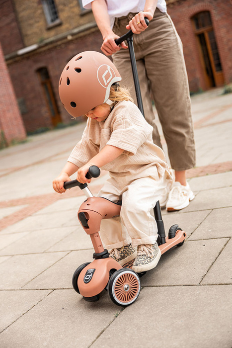 SCOOTANDRIDE Kask XXS-S dla dzieci 1-5 lat Mocha