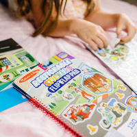 Naklejki wielokrotne Psi Patrol Restickable Stickers Flip-Flap Pad – Adventure Bay Melissa & Doug