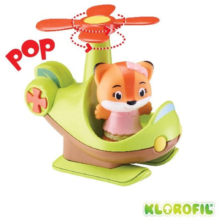 Helikopter Klorofil z figurką zwierzątka