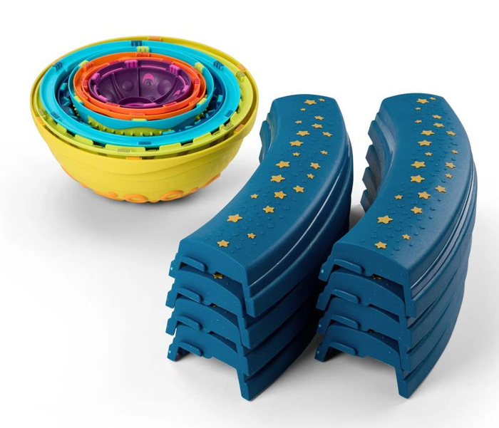 Modułowa ścieżka sensoryczna dla dzieci 16 elementów Planet Hopper B.Toys
