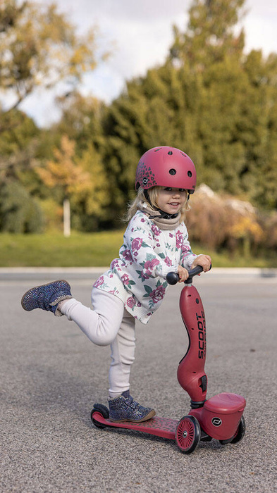 Highwaykick 1 Lifestyle 2w1 Jeździk i hulajnoga z zamykanym schowkiem 1-5 lat Wildcat SCOOTANDRIDE