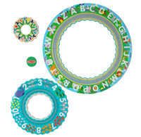Puzzle podłogowe z torem i autkami Alfabet i cyfry 48 el. Melissa & Doug
