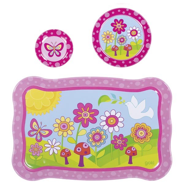 Zestaw do zabawy w dom piknik i serwowanie herbaty Funky Flowers Goki