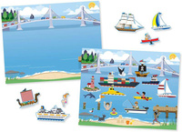 Książeczka z naklejkami wielokrotnego użytku Pojazdy Melissa & Doug