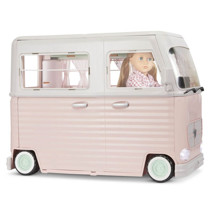 Kamper kempingowy z wyposażeniem 55 elementów Country Cruising Camper Set Our Generation