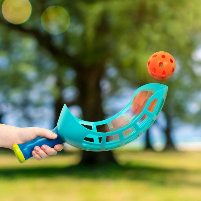 Gra zręcznościowa dla dzieci szufle z piłkami do rzucania i łapania Scoop & Toss Battat