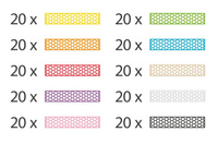 Klocki konstrukcyjne kolorowy Fun Box 200 elementów Bioblo