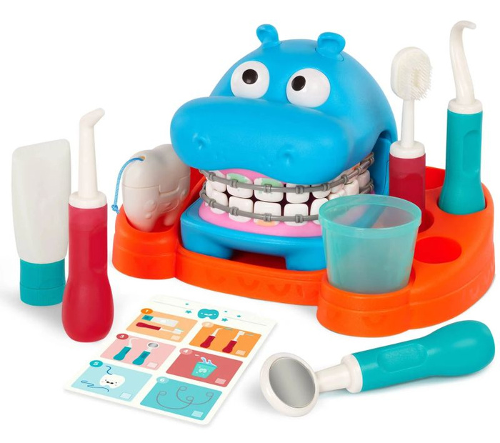 Interaktywny zestaw do nauki higieny jamy ustnej 15 elementów Hippodontist Battat 