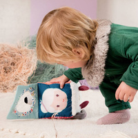 Wielofunkcyjna kostka dźwiękowa angażująca zmysły Wilk Louis 9 m+ Lilliputiens