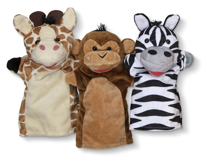 Zestaw pacynek na rękę Przyjaciele z safari Melissa and Doug
