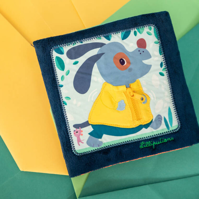 Książeczka edukacyjna Uczę się sam ubierać Piesek Jules Lilliputiens