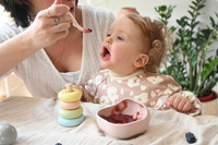 Beaba Silikonowa miseczka z przyssawką pink