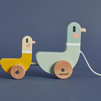 Kaczki do ciągnięcia na sznurku drewniane Sweet Cocoon Janod