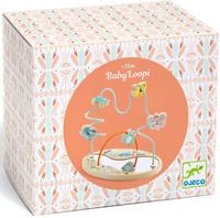 Pętla motoryczna dla dzieci z lusterkiem zabawka wczesnorozwojowa Baby Loopi Djeco