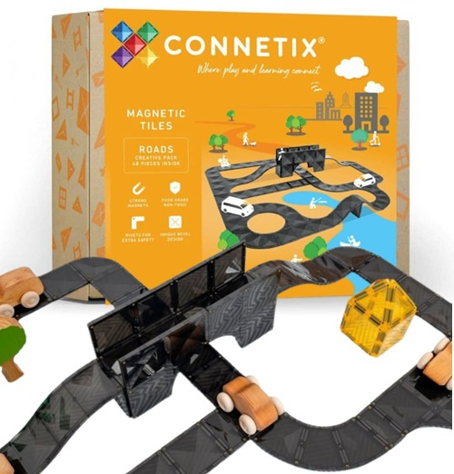 Klocki magnetyczne dla dzieci Creative Roads Pack 48 el Connetix 