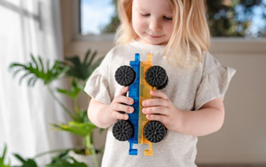 Klocki magnetyczne dla dzieci Rainbow Car Pack Connetix