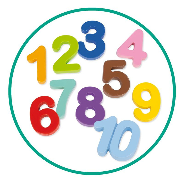 Puzzle dla dzieci Domki zwierzęta i nauka liczenia 1-10 Goula