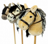 Zestaw do Hobby Horse blond koń na kiju plus przeszkoda Astrup 